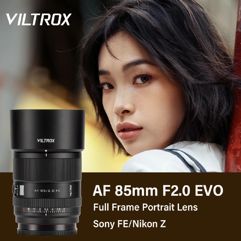 Lente Viltrox EVO 35mm, 55mm ou 85mm